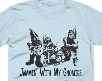 Funny Gnomes Band T-Shirt, Gnomes Gift, Music Shirt, Rock Band, Mens, Womens, Kids Funny Shirts, Gifts