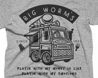 big worms ice cream truck shirt