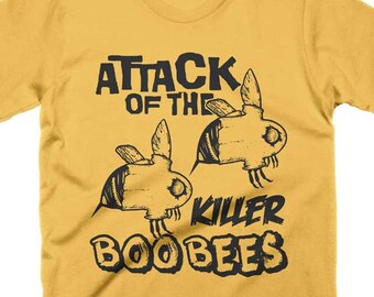 Attack Of The Killer Boo Bees T-Shirt, Funny Halloween Shirts, Mens, Womens Kids Spooky Gifts