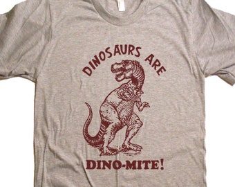 Camiseta "Los dinosaurios son dinomitas", regalo para geeks