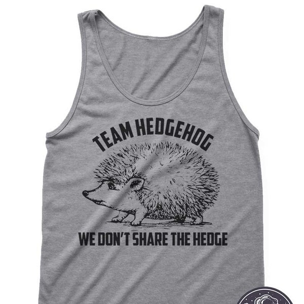 Camisole d'équipe assortie | Team Hedgehog Tanks | Maillots d'entraînement de course de marathon | T-shirts amusants