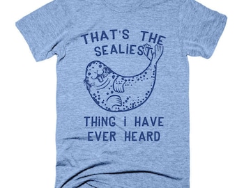 Seal Shirt, Cute Seal T-Shirt, Mens Seal T Shirt, Womens Beachy Shirt, Beach Tee, Cute Sealiest Seal Shirt, Seal Lover Gift, Ocean Shirts