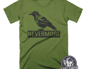 Edgar Allan Poe Shirt, Nevermore Shirt, Raven Shirt, Book Lover Shirt, Literary Gift, Poe Shirt, Gifts for Her, Gifts for Him