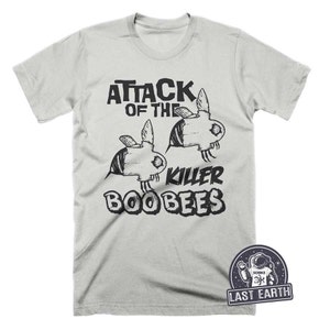 Attack Of The Killer Boo Bees T-Shirt, Funny Halloween Shirts, Mens, Womens Kids Spooky Gifts image 2