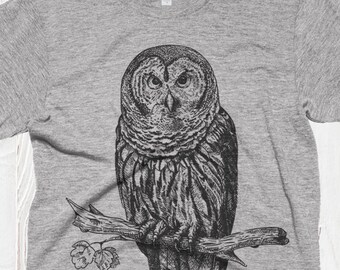 Winter Owl Kids Print Graphic Tee Short Sleeve T-Shirt