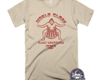 Sumo Wrestling Osaka Graphic Tee, Vintage Japanese Wrestler Shirt