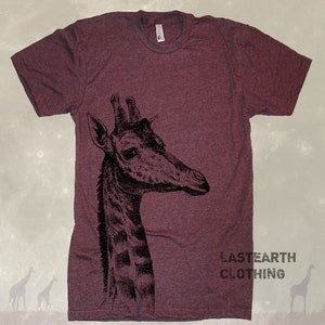 Giraffe T Shirt men's Tshirt - Mens Tshirt - Womens Graphic Tees - Kids T shirt Novelty Gift Giraffe Print Shirt