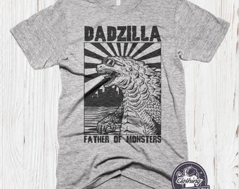 Dadzilla T Shirt Vintage Graphic Retro Novelty Humorous Tee For Men