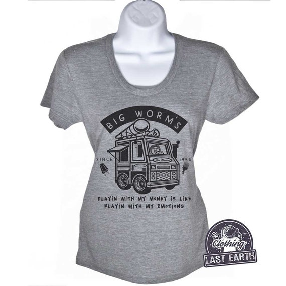 Big Worm Ice Cream T-shirt Funny Friday 
