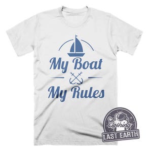 Boat Captain T-shirt My Boat My Rules Mens Womens Kids - Etsy