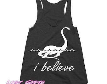 Loch Ness Monster Workout Tank Funny Tanktop Racerback Tank Beach Tank Gifts For Her Dinosaur Tank Run Tank Womens Tank Girls Running Tank