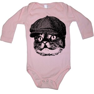 Baby Cat In A Hat Long Sleeve Baby Bodysuit Newborn Baby Shower Gift New Mom Gifts Baby Gift Cat Bodysuit Cats Baby Clothes image 4