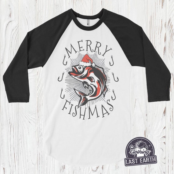 Merry Fishmas T-shirt, Christmas Fishing Shirt, Fisherman Gift