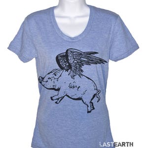 T-Shirt mit fliegendem Schwein – Lustiges Grafik-T-Shirt, Unisex-Geschenkidee