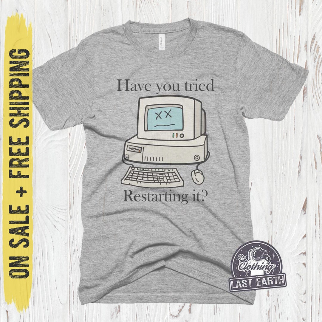 Mens Large Computer Problems T-shirt, Funny Computer Shirt, Computer ...
