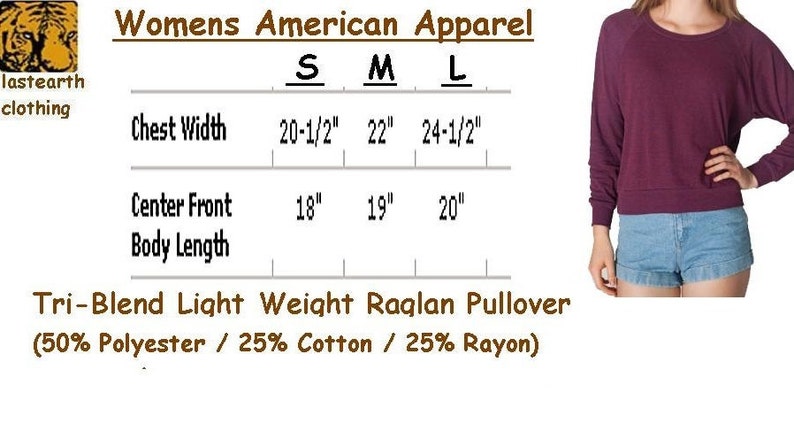 Womens Long Sleeve Lightweight Pullover Science Atom Sweater American Apparel Soft Vintage Feel Raglan Chemist Nerdy Geeky Sweatshirt