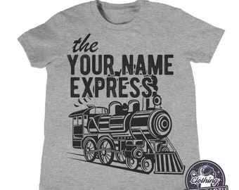 Train T-Shirt, Custom Personalized Name Shirt, Personalized Gifts, Family Shirts, Tank, Sweatshirt, Men, Women, Kids, Funny Shirts