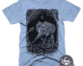 Elephant Nightlife T-Shirt | Soft Tri-Blend Tee