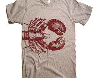 Hummer-T-Shirt, Küsten Grafik-T-Shirt, Sommerferien Shirt, Preppy Nautisches Shirt, Hummer-Liebhaber-Geschenk, Strand-T-Stück, Maine Urlaub T-Shirt