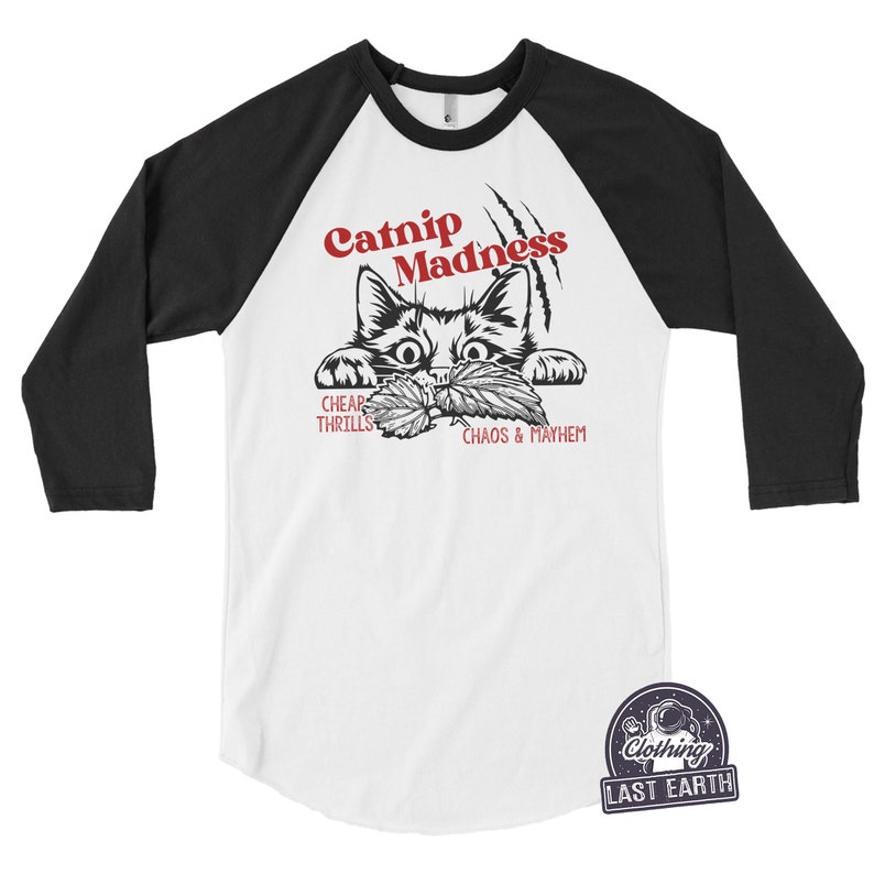 Catnip Madness  - Black Long Sleeve shirt