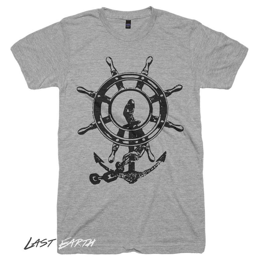 Neverless Moin Hamburg Anchor Slim Fit Men's T-Shirt, Moin