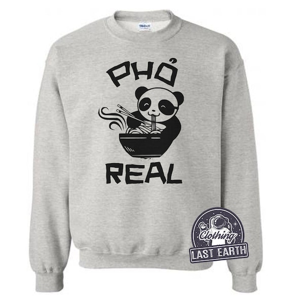 Pho Real Panda Sweatshirt | Funny Foodie Sweater