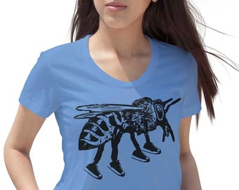 T-shirt med grafisk design från Busy Honey Bee – Löpartröja för kvinnor