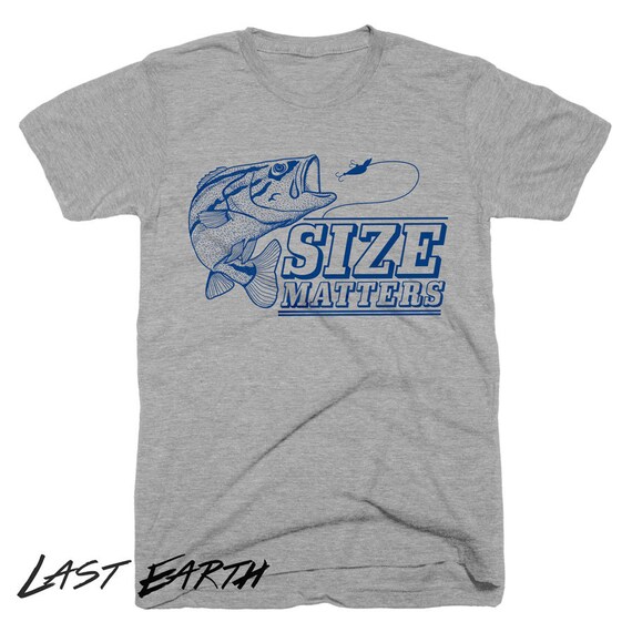 Size Matters T-Shirt, Funny Fishing Shirt, Fisherman Gifts, Mens, Womens,  Kids Tshirts