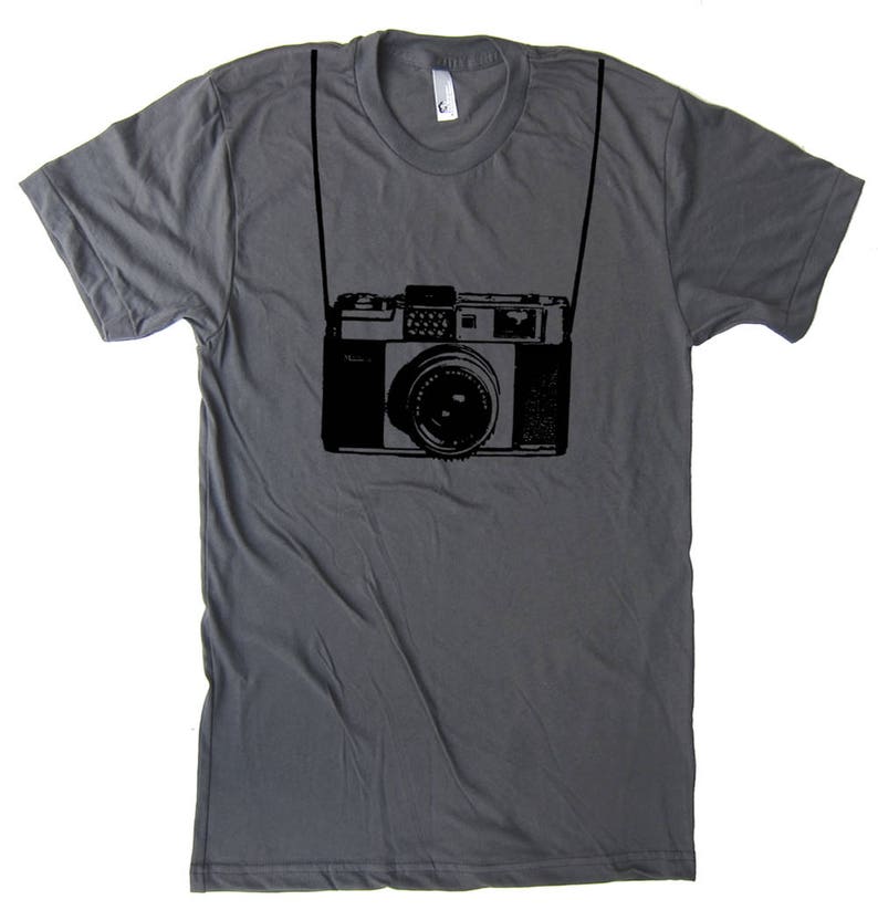 Womens Camera T-Shirt, Photographer Gift, Vintage Clothing image 5