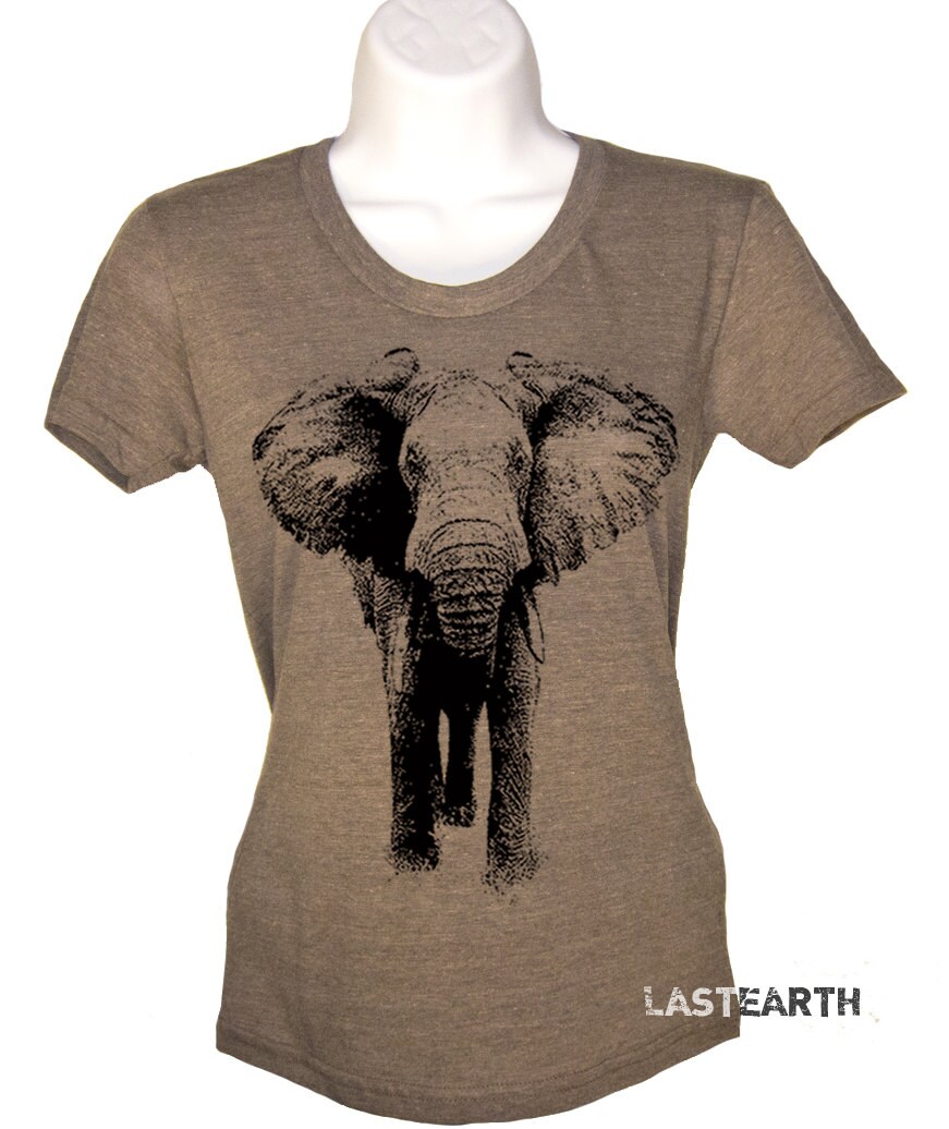 Elephant Tshirt Womens Elephant T Shirt Gifts for Her Ladies Etsy