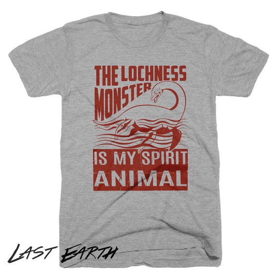 Loch Ness Monster Shirt, Nessie Cryptid Tee, Funny Spirit Animal Graphic, Retro Scotland Folklore Shirt, Cute Mythical Creature Shirt