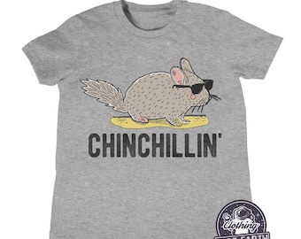 Kids Chinchilla Shirt, Funny Chinchillin Shirt, Kids Gift, Nephew, Son, Boy Shirts, Summer Shirts, Kids Cool T Shirts, Toddler Kids Tees