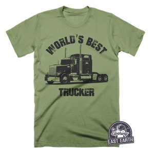 Worlds Best Trucker T-Shirt, Driver Gift