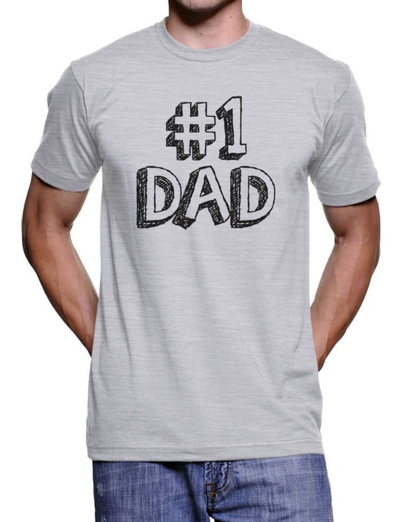 Number One Dad Father's Day T-shirt | Etsy