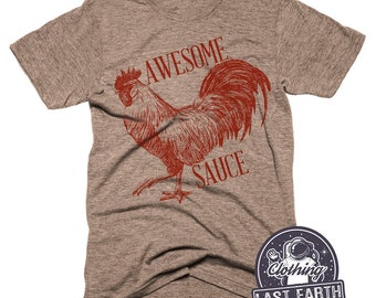 Chicken T-Shirt, Awesome Sauce TShirt, Sriracha Shirt, Foodie Gift