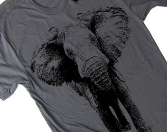 Elephant T-Shirt, Animal Print, Illustration Art