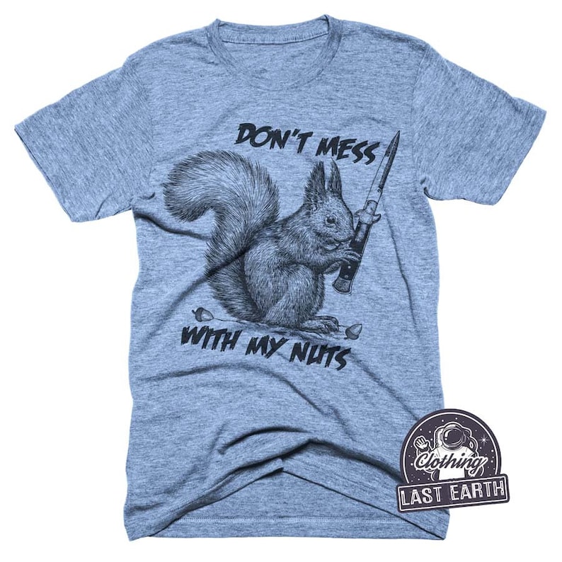 Crazy Squirrel Tshirt Funny Animal Shirts Gifts Etsy