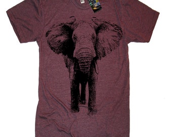 Elephant T-Shirt, Animal Illustration Tshirts, Mens, Womens, Kids, Gifts