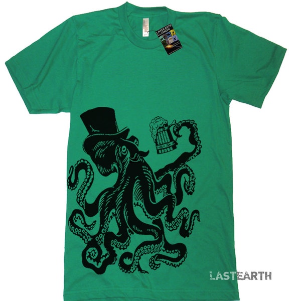 Otto The Octopus T Shirt - Mens American Apparel Tee - S M L Xl 2Xl (15 Color Options)