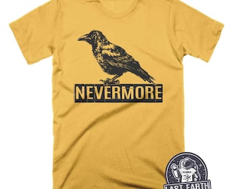 Nevermore T-Shirt, Raven Shirt, Edgar Allan Poe, Gifts