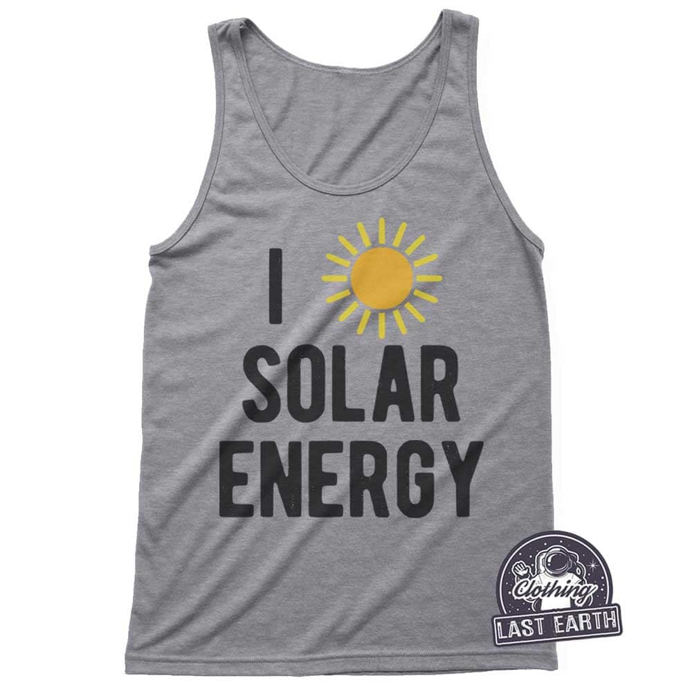 Mens Womens I Love Solar Energy T-Shirt Gift Kids Tshirts Save The Planet