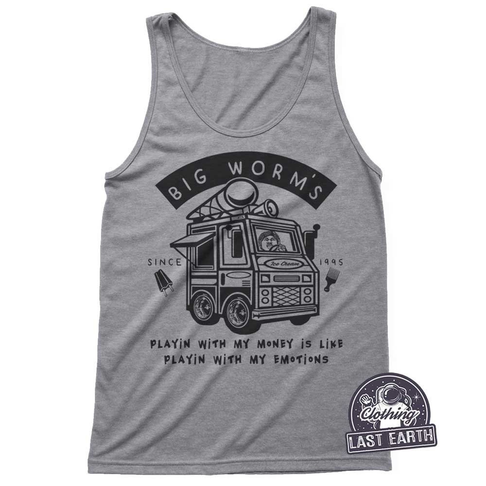 Big Worm Ice Cream T-shirt Funny Friday 