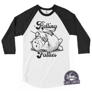 Rolling Fatties Cat TShirt Funny Cat Graphic Shirt Cat Lovers Marijuana Gift Tee