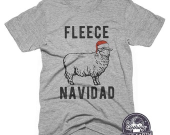 Fleece Navidad-tröja, Roliga jultröjor, Feliz Navidad-presenter, Tröja, Linne, Herr, Dam, Barn, Jultröja med fårmotiv