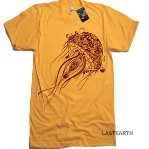 Jellyfish Tshirt Nautical Tshirts Novelty Mens Tshirts Beach Gifts For Him Surfers Graphic Tees Womens Gift Present Marine Divers T Shirts