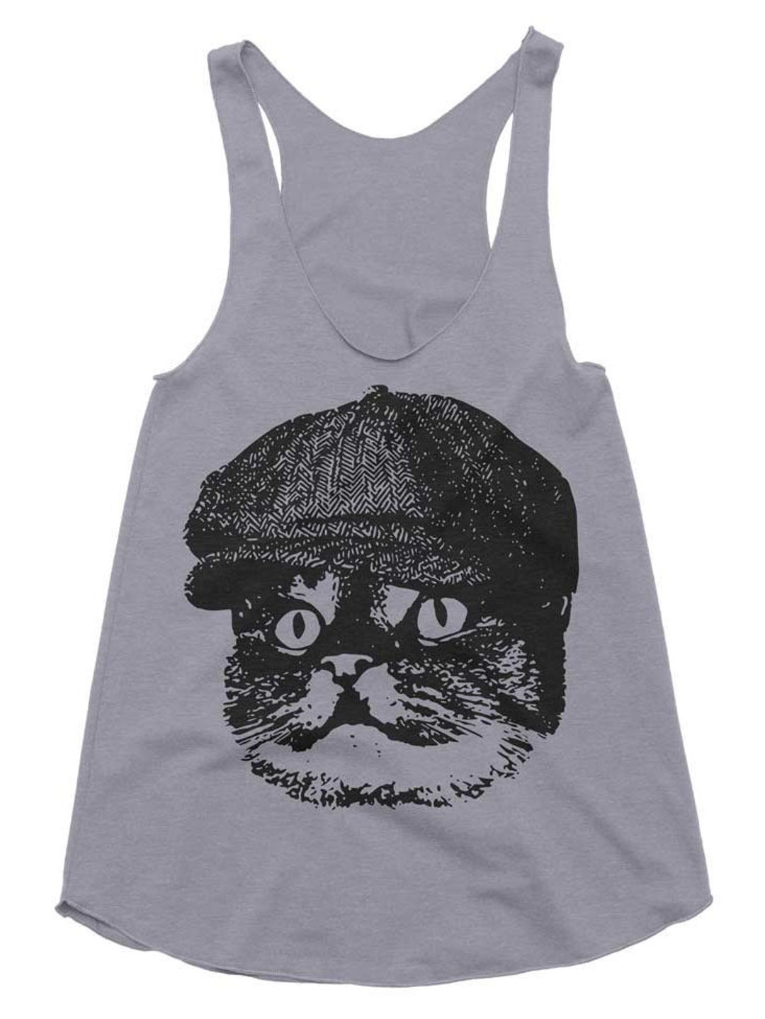 Cat Workout Tank Cute Cat Shirt Cat in a Hat Funny Cat Shirt - Etsy