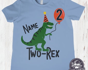 THIRD Birthday Shirt, Three Rex Dinosaur Birthday, Two Rex, Dinosaur Shirt, Personalized Dinosaur T-Shirt, Dinosaur Birthday Shirt, T-rex