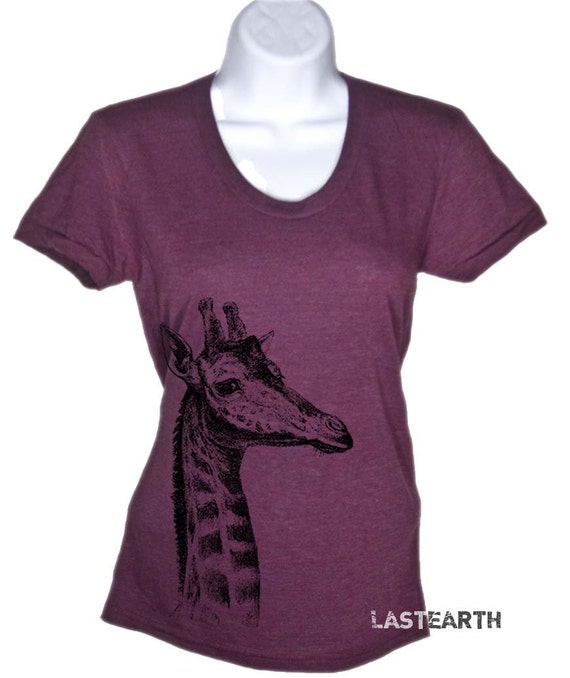 Giraffe Shirt Womens Giraffe T shirt Cute Giraffe Shirt Giraffe