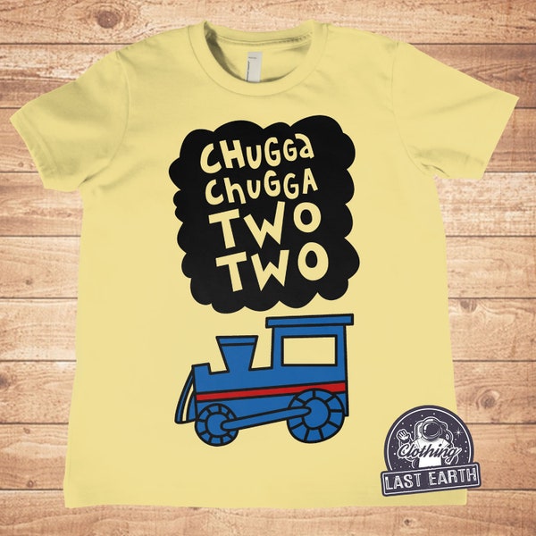 2nd Birthday Train Shirt, Chugga Chugga Two Two Shirt 2nd Birthday Gifts, Train Birthday Party Boys Birthday Party Cho Cho Train Tshirt