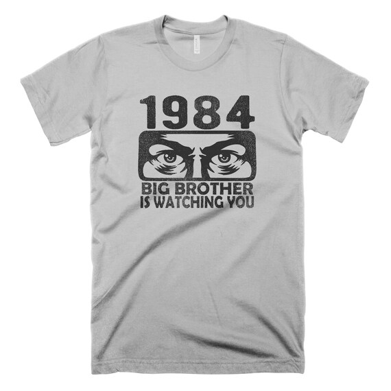 1984年ビッグブラザーTシャツ、ジョージ・オーウェル小説Tシャツ